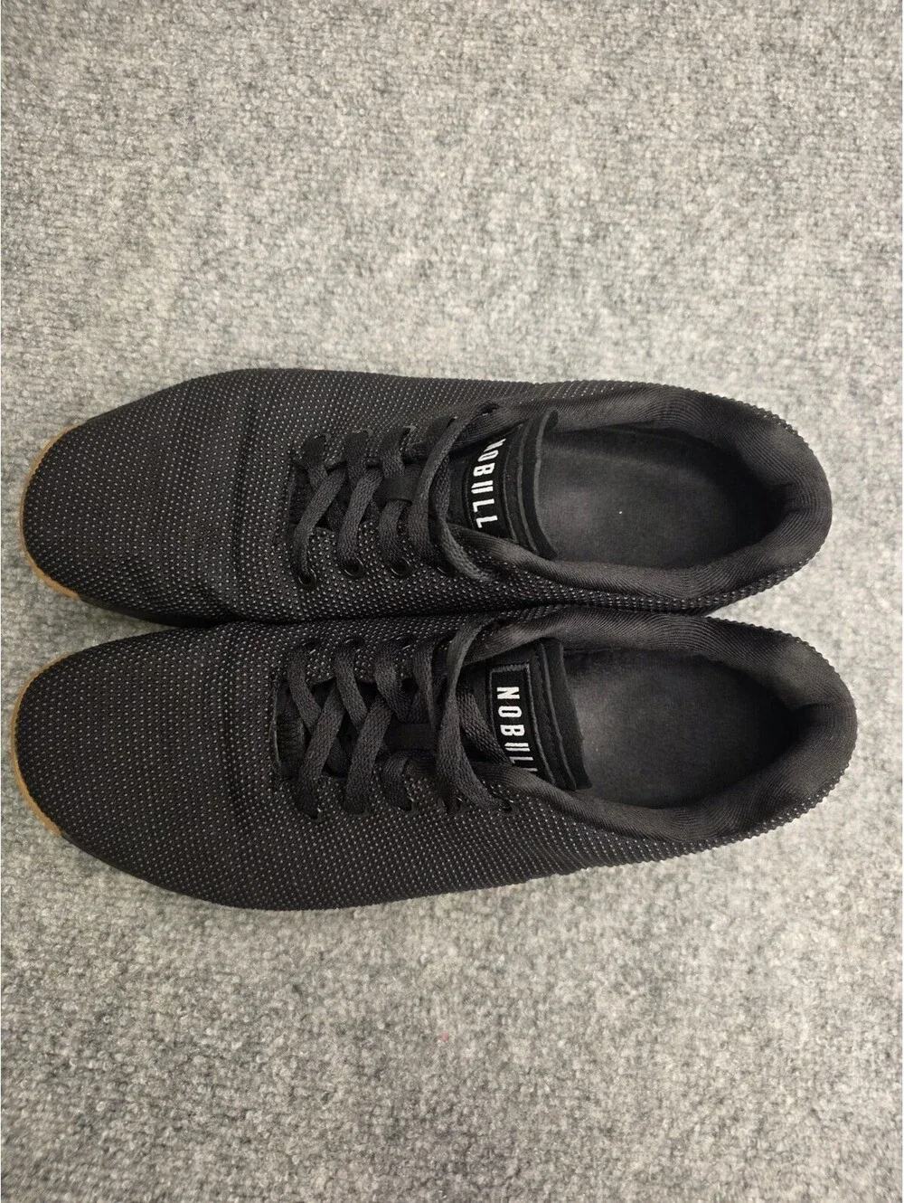NOBULL Outwork Training Shoes Mens 11 Womens 12.5 Black Gum Crossfit Sneaker
